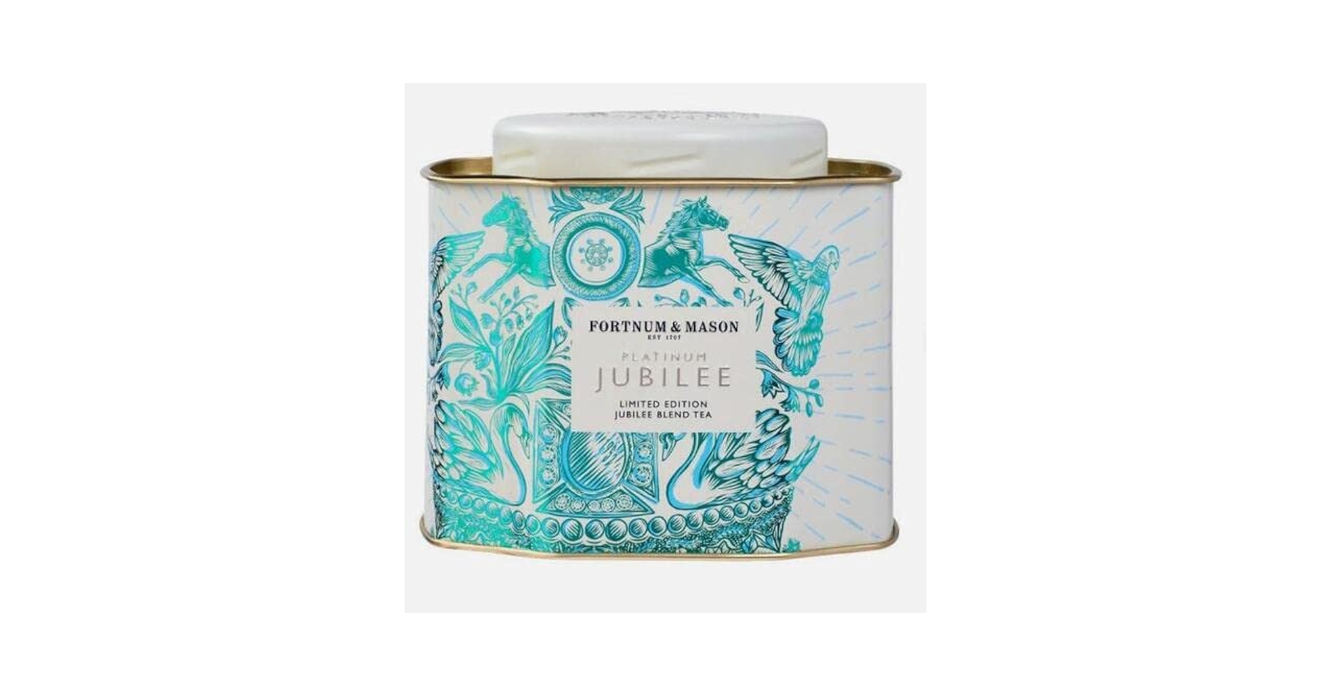 FORTNUM＆MASON Platinum Jubilee BLEND TEA Fortnum's Platinum Jubilee Blend, Loose Leaf Tea Caddy, 250g